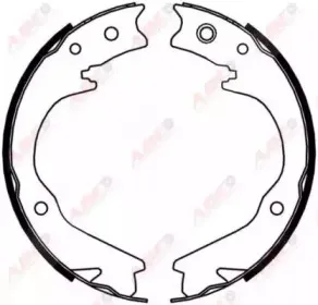 C07015ABE ABE Комплект тормозных колодок, стояночная тормозная система