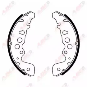 C08018ABE ABE Комплект тормозных колодок