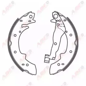 C0B006ABE ABE Комплект тормозных колодок