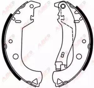 C0F020ABE ABE Комплект тормозных колодок