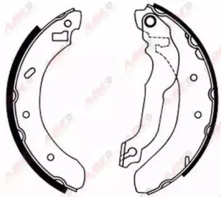 C0G028ABE ABE Комплект тормозных колодок