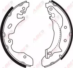 C0G042ABE ABE Комплект тормозных колодок