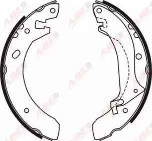 C0I001ABE ABE Комплект тормозных колодок