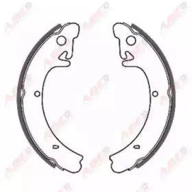 C0L002ABE ABE Комплект тормозных колодок