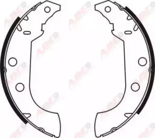 C0P008ABE ABE Комплект тормозных колодок