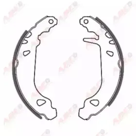 C0P010ABE ABE Комплект тормозных колодок