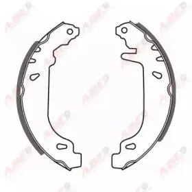 C0R004ABE ABE Комплект тормозных колодок