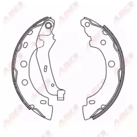 C0R013ABE ABE Комплект тормозных колодок
