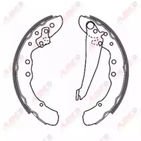 C0W010ABE ABE Комплект тормозных колодок