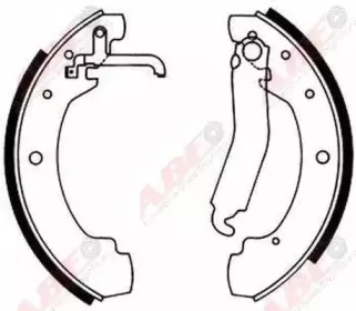 C0W022ABE ABE Комплект тормозных колодок