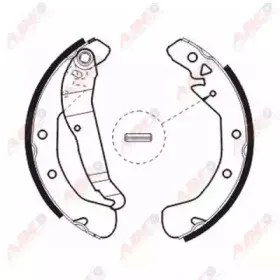 C0X009ABE ABE Комплект тормозных колодок