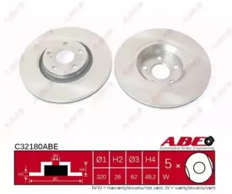 C32180ABE ABE Тормозной диск