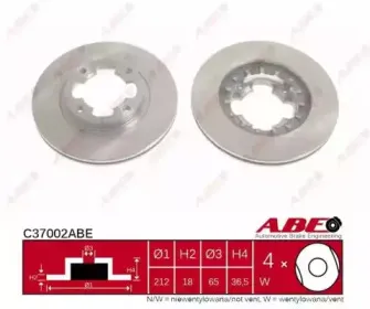 C37002ABE ABE Тормозной диск