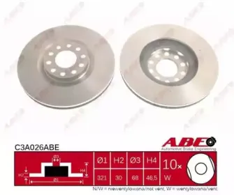 C3A026ABE ABE Тормозной диск