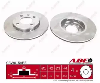 C3W015ABE ABE Тормозной диск