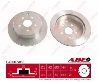 C42007ABE ABE Тормозной диск