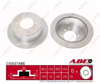 C42027ABE ABE Тормозной диск