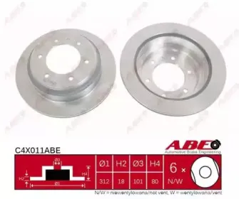 C4X011ABE ABE Тормозной диск