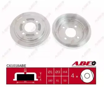 C61018ABE ABE Тормозной барабан