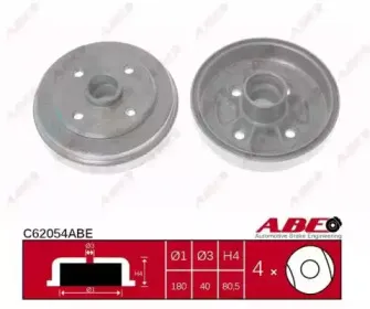 C62054ABE ABE Тормозной барабан