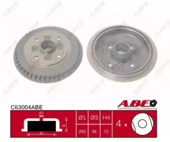 C63004ABE ABE Тормозной барабан