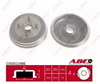 C6G011ABE ABE Тормозной барабан