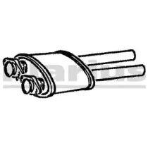 210442 KLARIUS Средний глушитель выхлопных газов