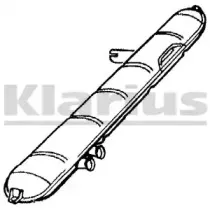 220355 KLARIUS Средний глушитель выхлопных газов