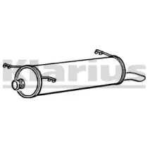 220450 KLARIUS Глушитель выхлопных газов конечный