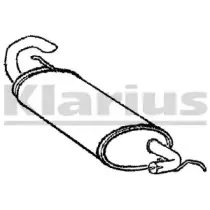 220747 KLARIUS Глушитель выхлопных газов конечный