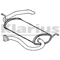 230934 KLARIUS Глушитель выхлопных газов конечный