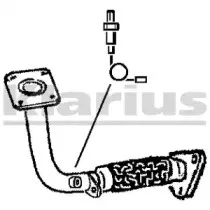 301181 KLARIUS Труба выхлопного газа