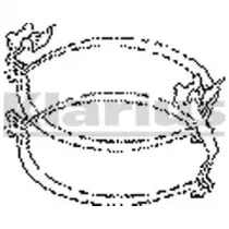 430370 KLARIUS Кронштейн, система выпуска ОГ