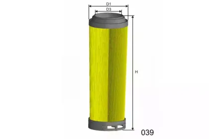 R435 MISFAT Воздушный фильтр