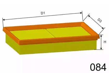 P384 MISFAT Воздушный фильтр