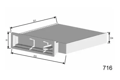 HB170 MISFAT Фильтр, воздух во внутренном пространстве