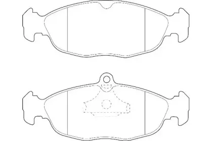 WBP20547A WAGNER Комплект тормозных колодок, дисковый тормоз