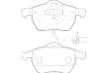WBP20676A WAGNER Комплект тормозных колодок, дисковый тормоз