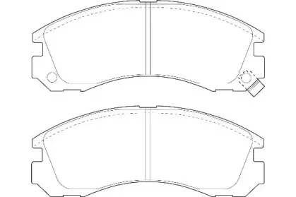 WBP21363A WAGNER Комплект тормозных колодок, дисковый тормоз