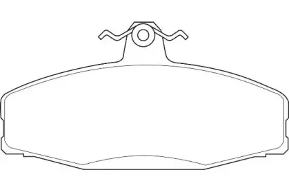 WBP21662A WAGNER Комплект тормозных колодок, дисковый тормоз