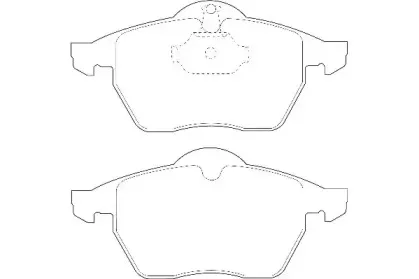 WBP21828A WAGNER Комплект тормозных колодок, дисковый тормоз