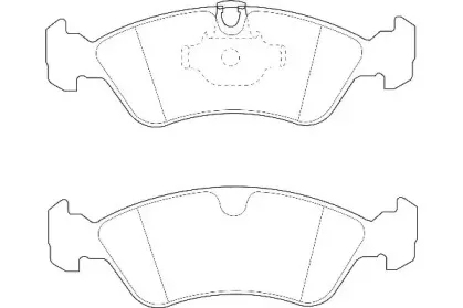 WBP21862A WAGNER Комплект тормозных колодок, дисковый тормоз