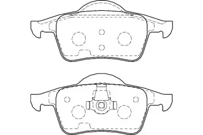 WBP23075A WAGNER Комплект тормозных колодок, дисковый тормоз