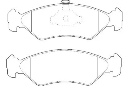 WBP23101A WAGNER Комплект тормозных колодок, дисковый тормоз
