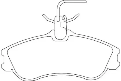 WBP23124A WAGNER Комплект тормозных колодок, дисковый тормоз