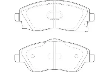 WBP23225A WAGNER Комплект тормозных колодок, дисковый тормоз