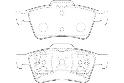 WBP23482A WAGNER Комплект тормозных колодок, дисковый тормоз