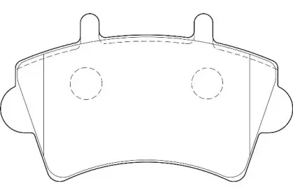 WBP23613A WAGNER Комплект тормозных колодок, дисковый тормоз