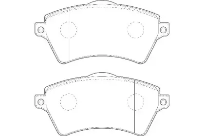 WBP23615A WAGNER Комплект тормозных колодок, дисковый тормоз