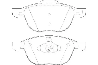 WBP23723A WAGNER Комплект тормозных колодок, дисковый тормоз